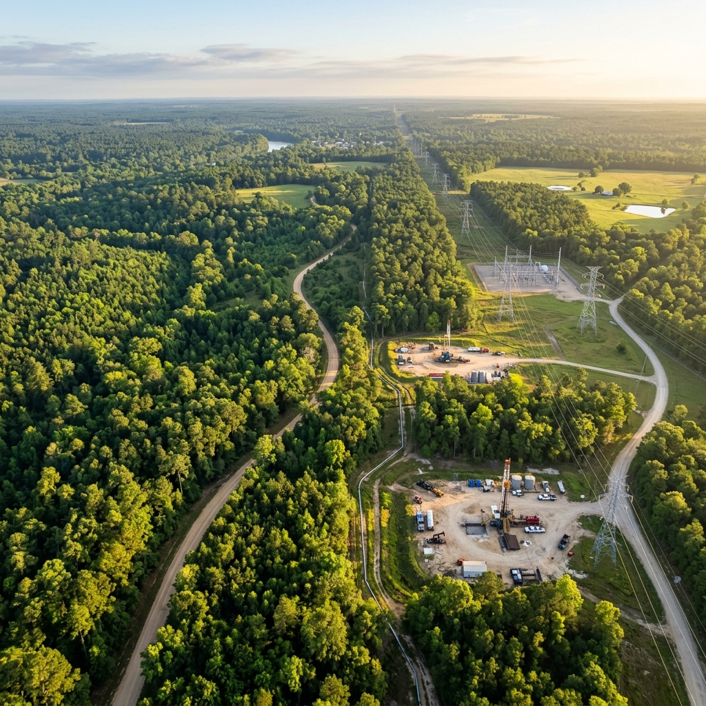 DOXA Land Management aerial view of Texas operations